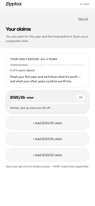 Your claims on a phone